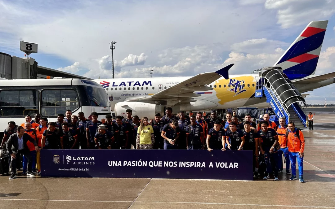 LATAM Airlines presenta el avión oficial de La Tri en alianza con la Federación Ecuatoriana de Fútbol