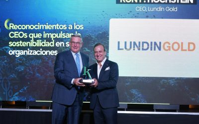Ron Hochstein, Presidente y Director Ejecutivo de Lundin Gold, es Reconocido por su Compromiso con la Sostenibilidad